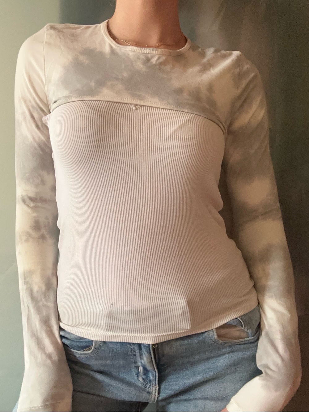 Zara Tie Dye Layering Top | Size Large (Fits Small)